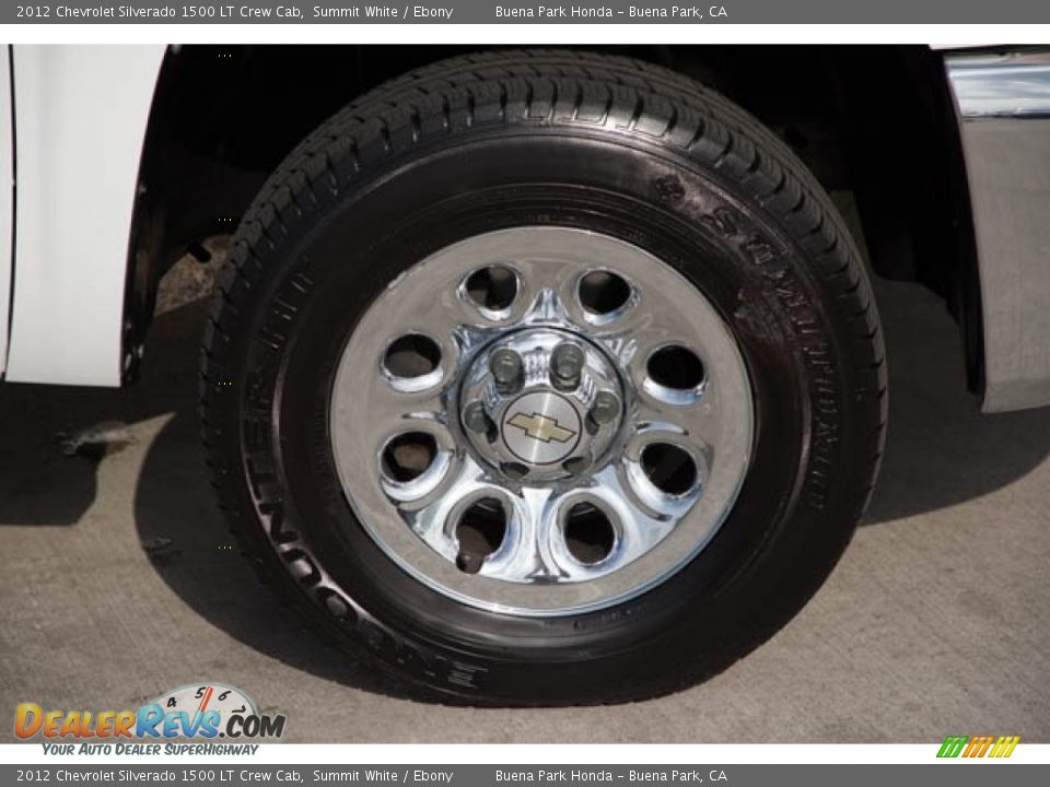 2012 Chevrolet Silverado 1500 LT Crew Cab Summit White / Ebony Photo #32