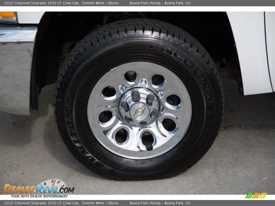 2012 Chevrolet Silverado 1500 LT Crew Cab Summit White / Ebony Photo #34