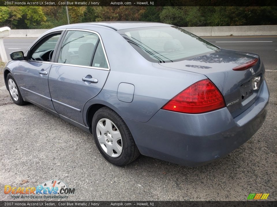 2007 Honda Accord LX Sedan Cool Blue Metallic / Ivory Photo #5