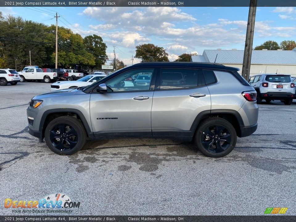 2021 Jeep Compass Latitude 4x4 Billet Silver Metallic / Black Photo #8
