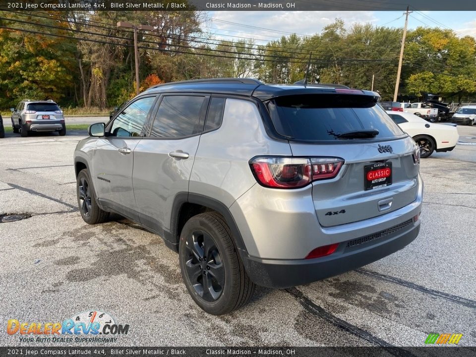 2021 Jeep Compass Latitude 4x4 Billet Silver Metallic / Black Photo #9