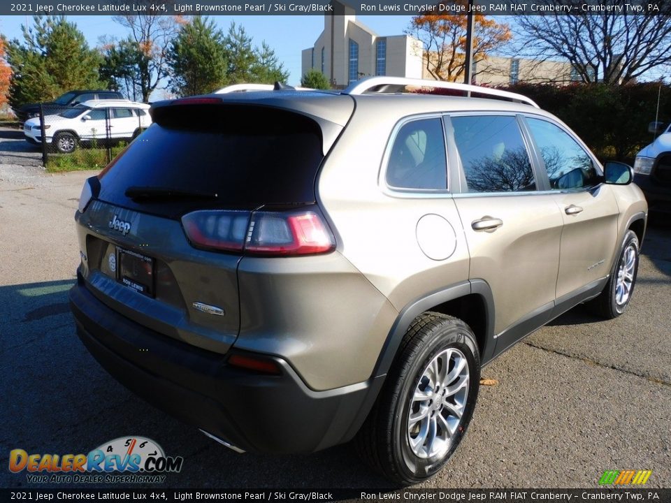 2021 Jeep Cherokee Latitude Lux 4x4 Light Brownstone Pearl / Ski Gray/Black Photo #5