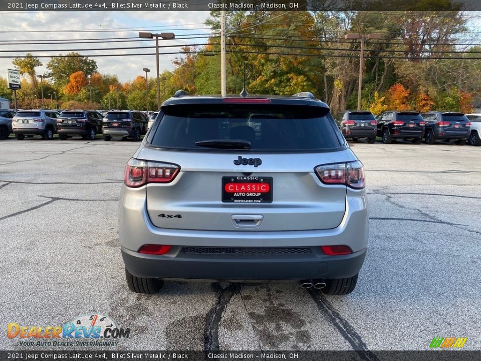 2021 Jeep Compass Latitude 4x4 Billet Silver Metallic / Black Photo #10
