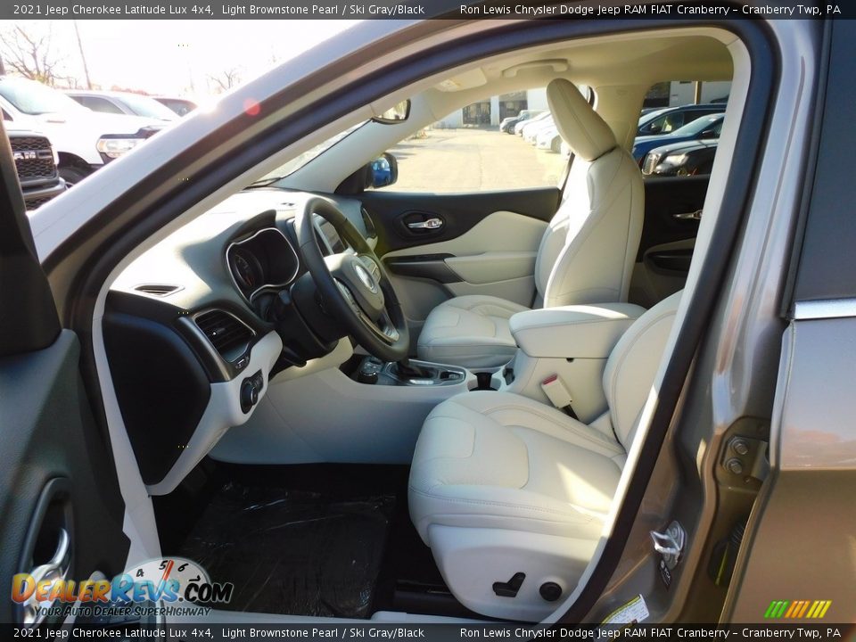 2021 Jeep Cherokee Latitude Lux 4x4 Light Brownstone Pearl / Ski Gray/Black Photo #11