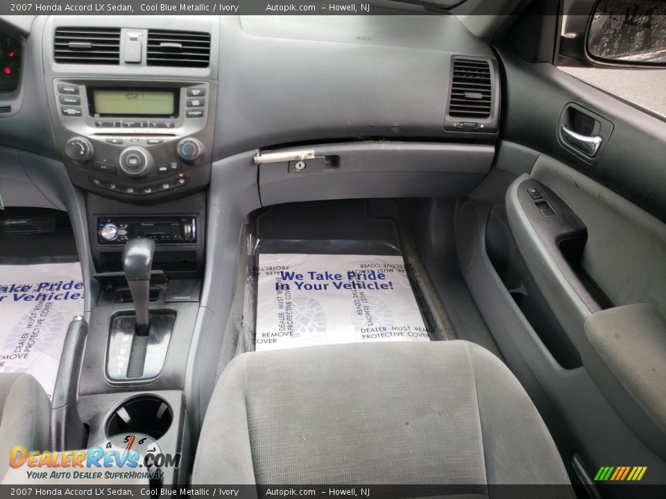 2007 Honda Accord LX Sedan Cool Blue Metallic / Ivory Photo #14