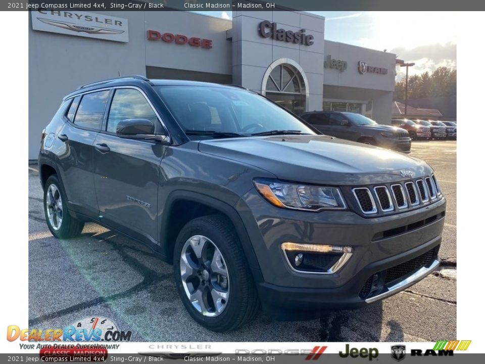 2021 Jeep Compass Limited 4x4 Sting-Gray / Black Photo #1