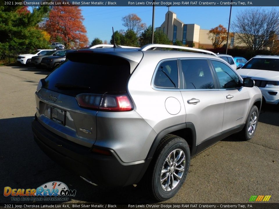 2021 Jeep Cherokee Latitude Lux 4x4 Billet Silver Metallic / Black Photo #5