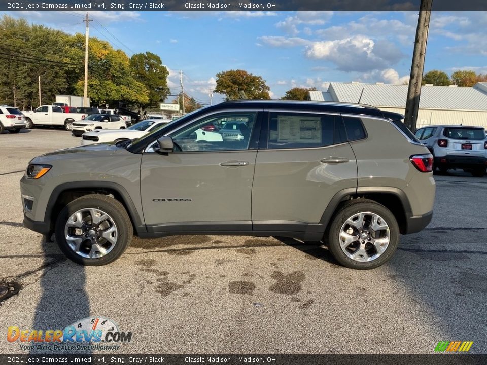 2021 Jeep Compass Limited 4x4 Sting-Gray / Black Photo #8
