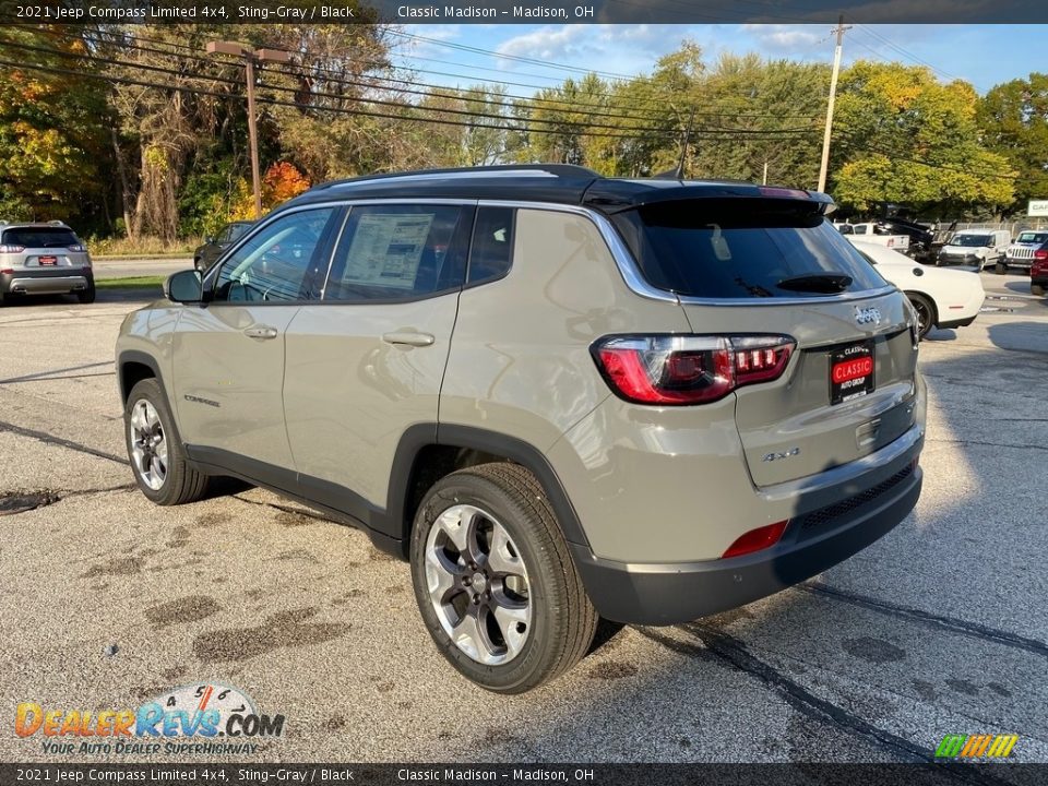 2021 Jeep Compass Limited 4x4 Sting-Gray / Black Photo #9