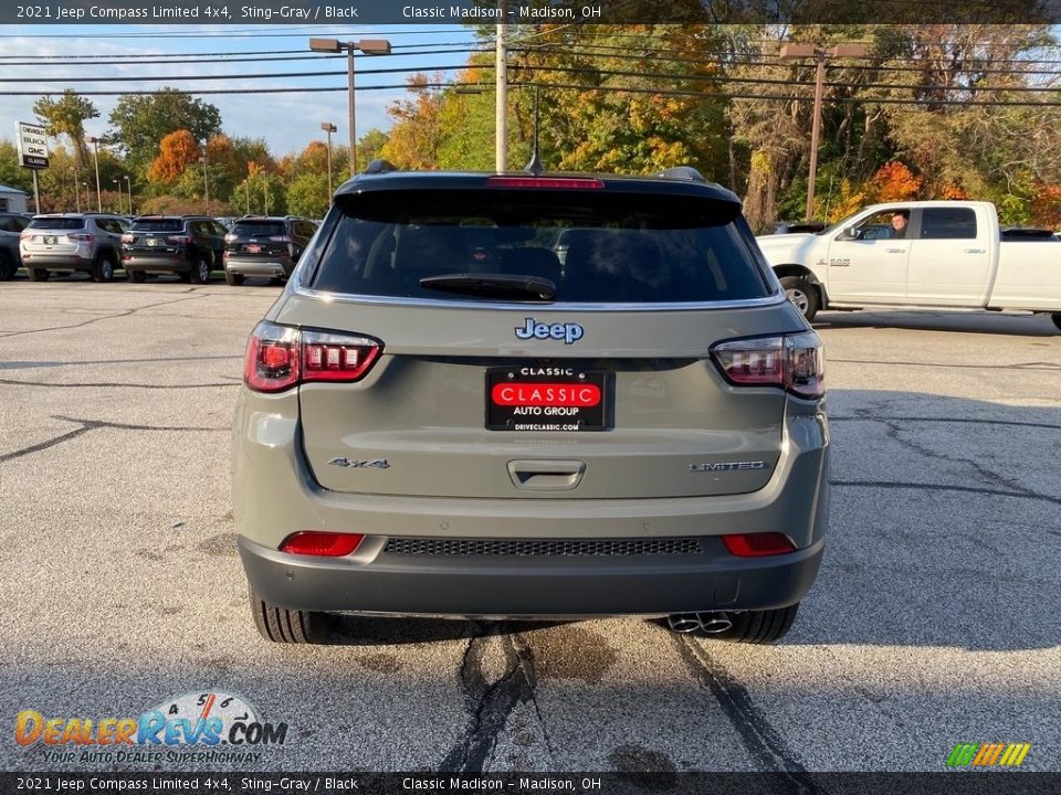 2021 Jeep Compass Limited 4x4 Sting-Gray / Black Photo #10