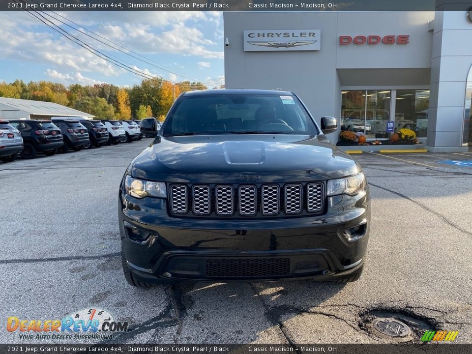 2021 Jeep Grand Cherokee Laredo 4x4 Diamond Black Crystal Pearl / Black Photo #7