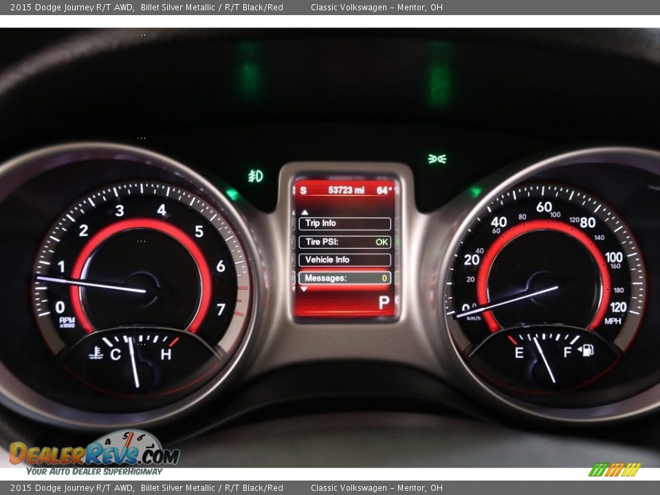 2015 Dodge Journey R/T AWD Gauges Photo #8