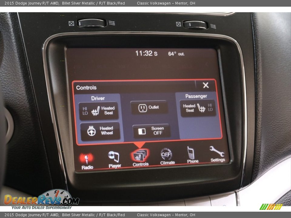 Controls of 2015 Dodge Journey R/T AWD Photo #11