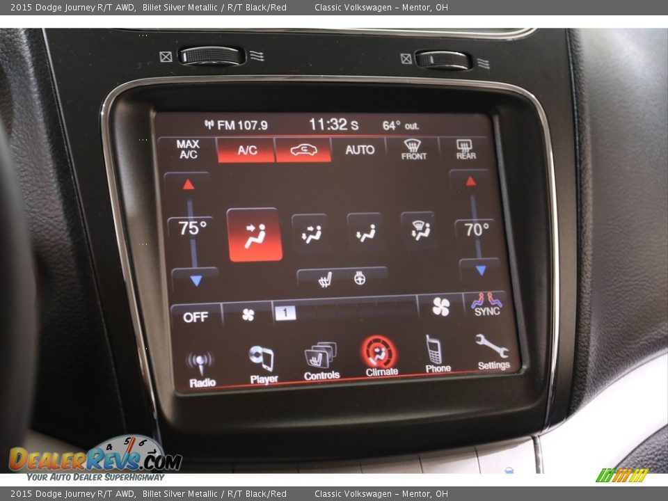Controls of 2015 Dodge Journey R/T AWD Photo #12