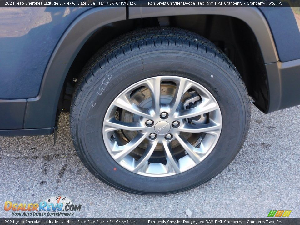 2021 Jeep Cherokee Latitude Lux 4x4 Slate Blue Pearl / Ski Gray/Black Photo #10