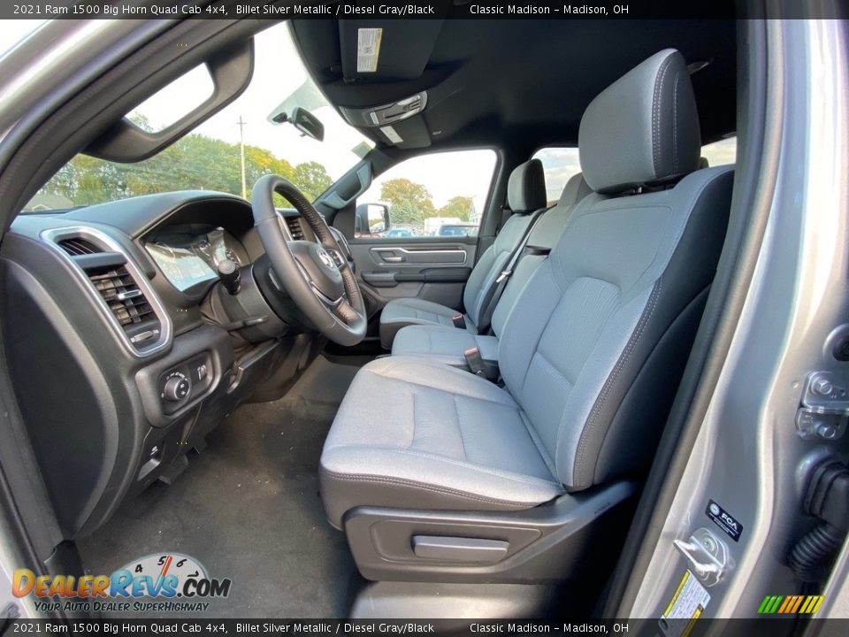 Diesel Gray/Black Interior - 2021 Ram 1500 Big Horn Quad Cab 4x4 Photo #2