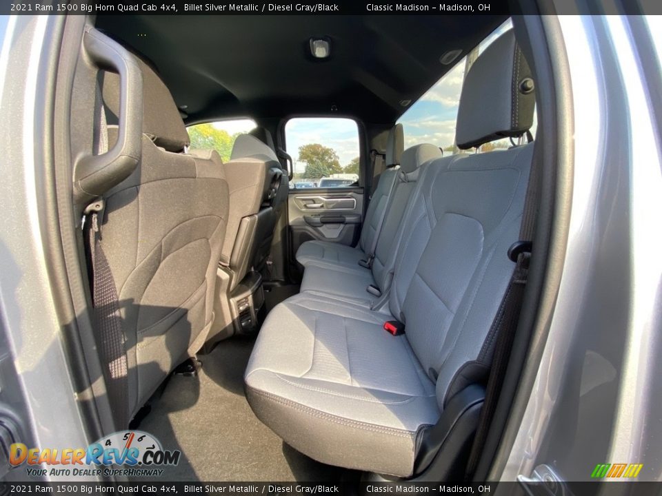 Rear Seat of 2021 Ram 1500 Big Horn Quad Cab 4x4 Photo #3