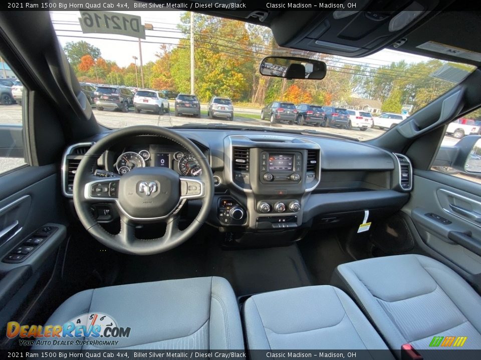 Front Seat of 2021 Ram 1500 Big Horn Quad Cab 4x4 Photo #4