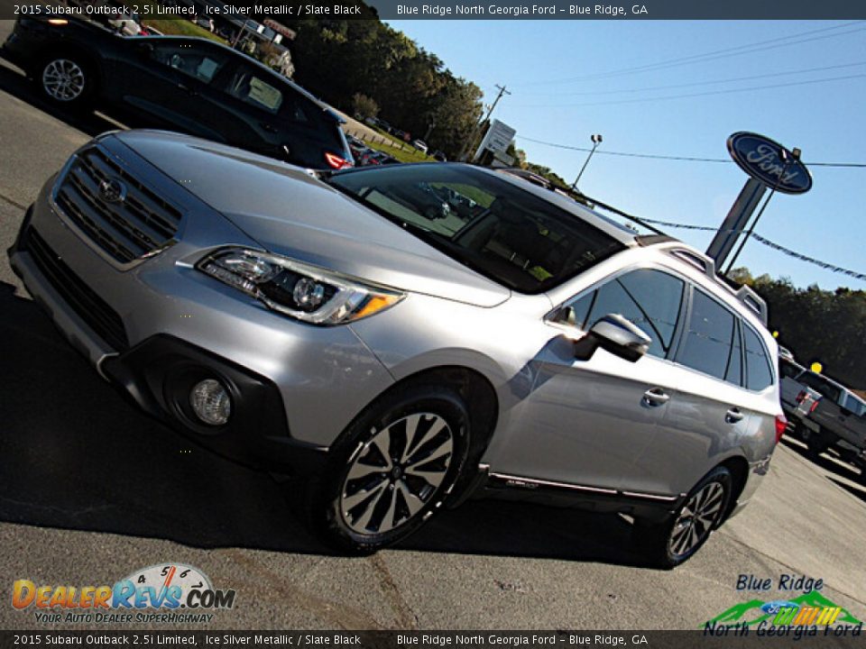 2015 Subaru Outback 2.5i Limited Ice Silver Metallic / Slate Black Photo #24