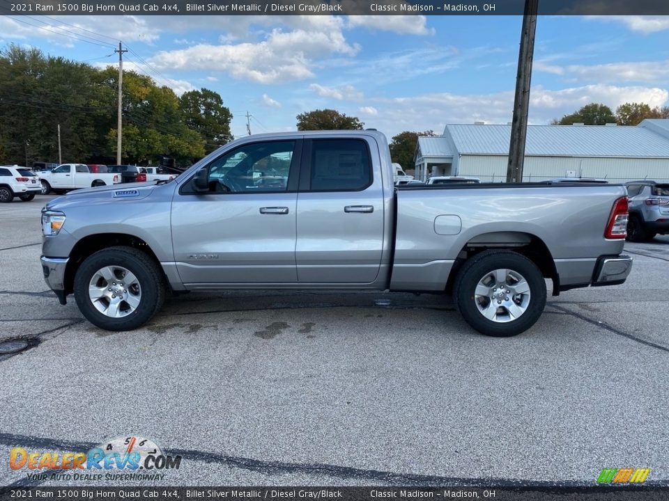 Billet Silver Metallic 2021 Ram 1500 Big Horn Quad Cab 4x4 Photo #8