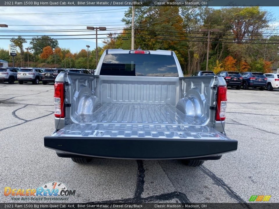 2021 Ram 1500 Big Horn Quad Cab 4x4 Billet Silver Metallic / Diesel Gray/Black Photo #11