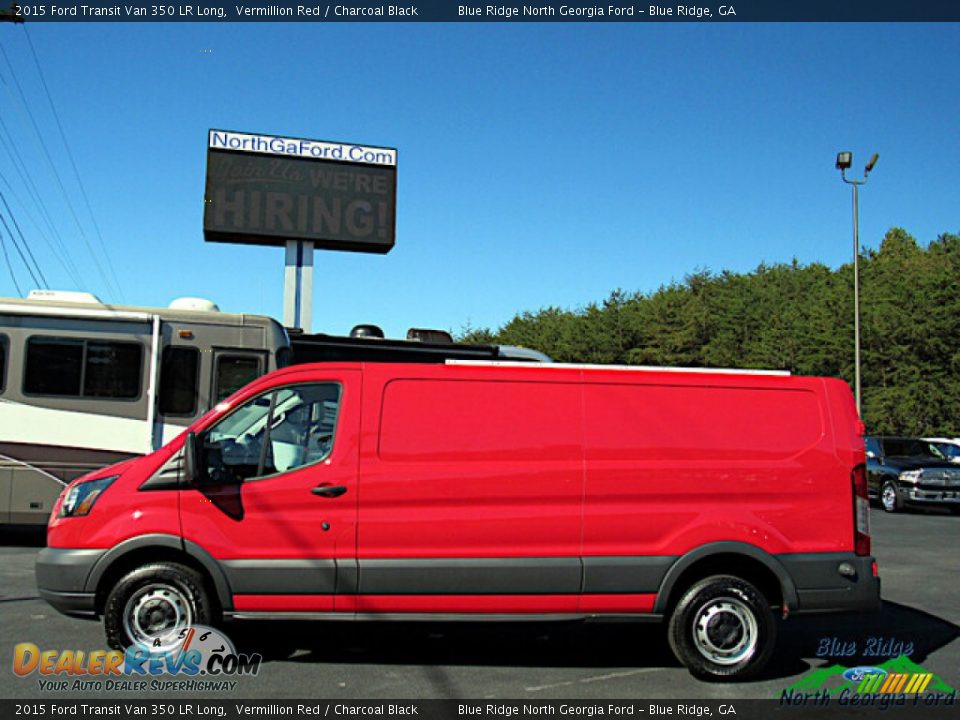 Vermillion Red 2015 Ford Transit Van 350 LR Long Photo #2