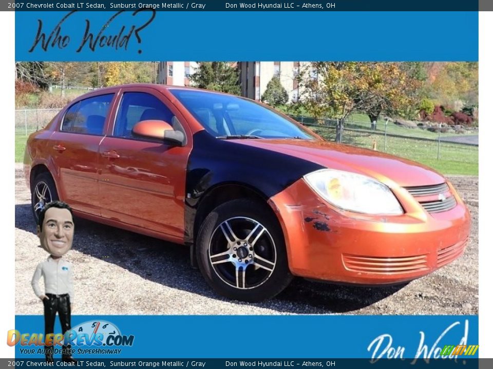 2007 Chevrolet Cobalt LT Sedan Sunburst Orange Metallic / Gray Photo #1