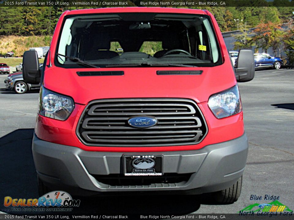 2015 Ford Transit Van 350 LR Long Vermillion Red / Charcoal Black Photo #4