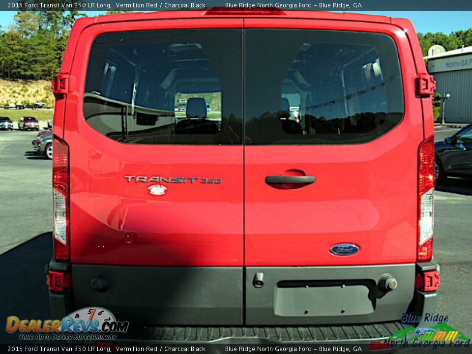2015 Ford Transit Van 350 LR Long Vermillion Red / Charcoal Black Photo #5