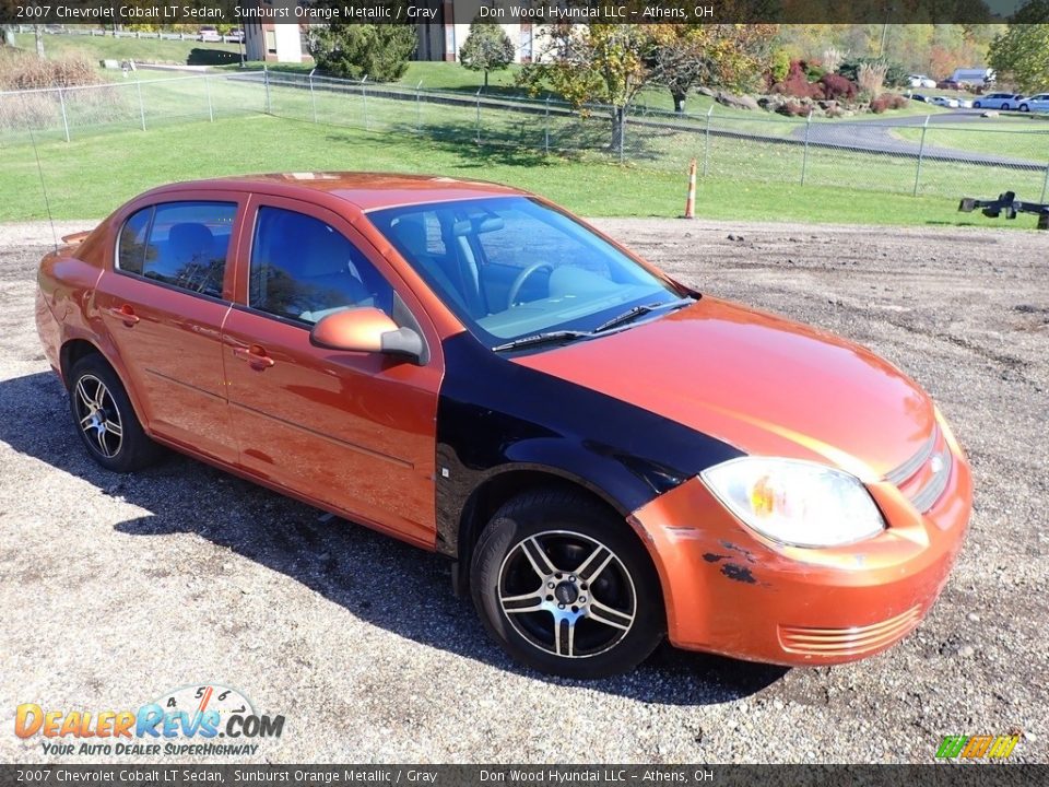 2007 Chevrolet Cobalt LT Sedan Sunburst Orange Metallic / Gray Photo #2