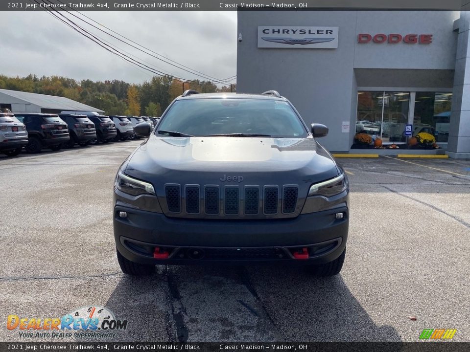 2021 Jeep Cherokee Traihawk 4x4 Granite Crystal Metallic / Black Photo #7