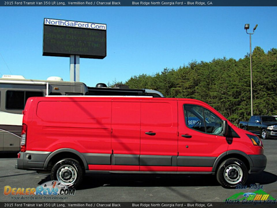 Vermillion Red 2015 Ford Transit Van 350 LR Long Photo #7