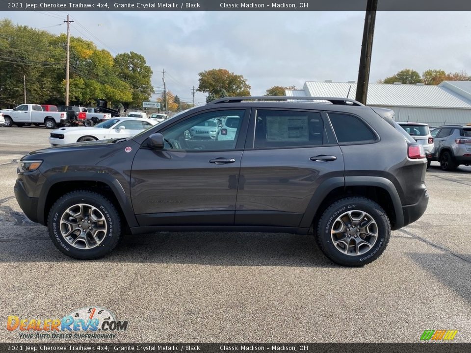 2021 Jeep Cherokee Traihawk 4x4 Granite Crystal Metallic / Black Photo #8