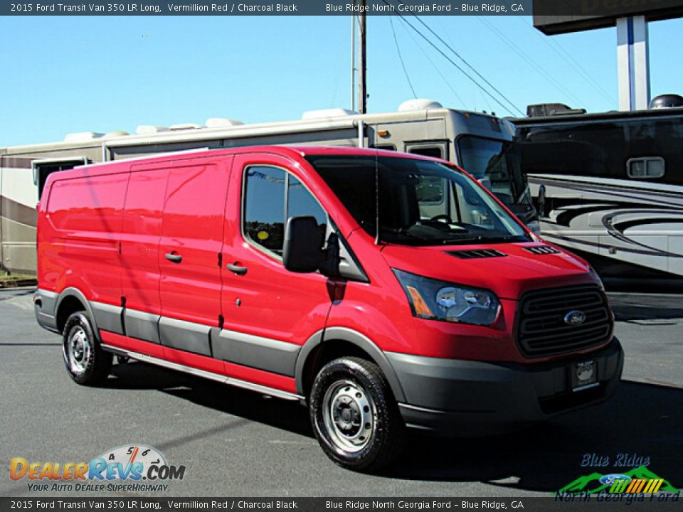 Vermillion Red 2015 Ford Transit Van 350 LR Long Photo #8