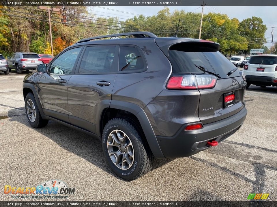 2021 Jeep Cherokee Traihawk 4x4 Granite Crystal Metallic / Black Photo #9