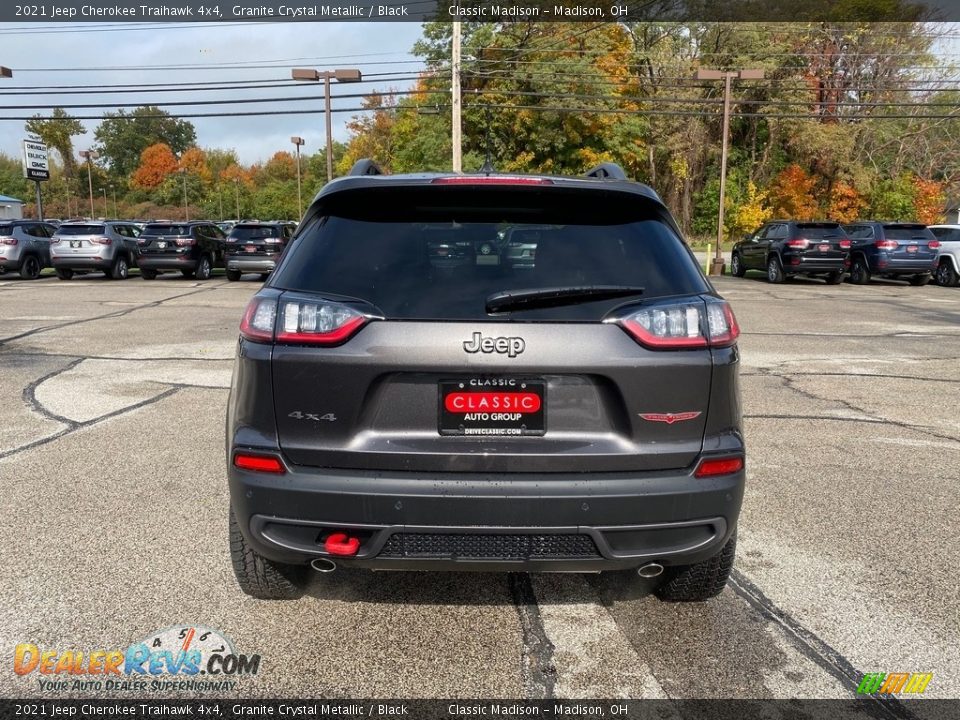2021 Jeep Cherokee Traihawk 4x4 Granite Crystal Metallic / Black Photo #10