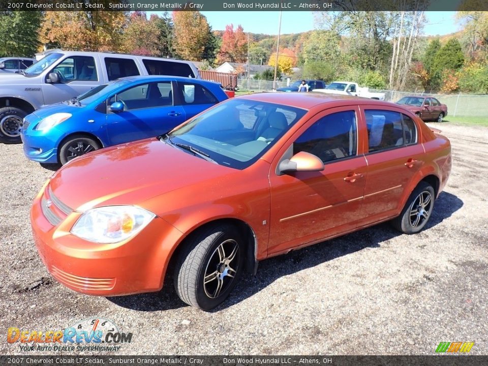 2007 Chevrolet Cobalt LT Sedan Sunburst Orange Metallic / Gray Photo #7