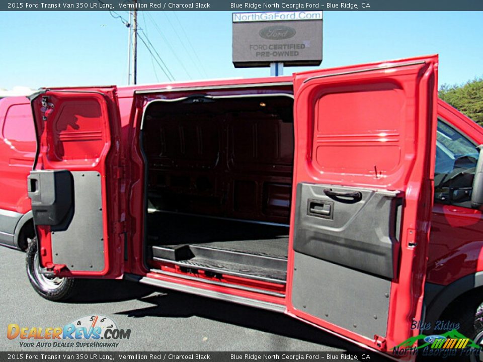 2015 Ford Transit Van 350 LR Long Vermillion Red / Charcoal Black Photo #11