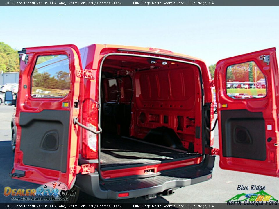 2015 Ford Transit Van 350 LR Long Vermillion Red / Charcoal Black Photo #12