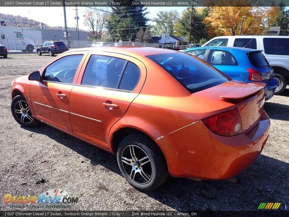 2007 Chevrolet Cobalt LT Sedan Sunburst Orange Metallic / Gray Photo #9