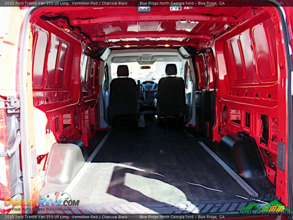 2015 Ford Transit Van 350 LR Long Vermillion Red / Charcoal Black Photo #13