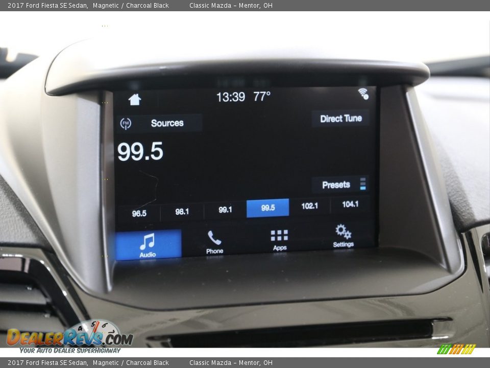 2017 Ford Fiesta SE Sedan Magnetic / Charcoal Black Photo #9