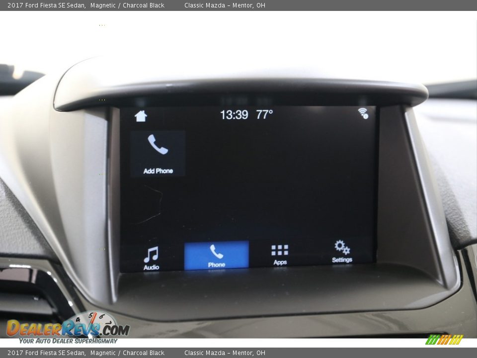 2017 Ford Fiesta SE Sedan Magnetic / Charcoal Black Photo #10