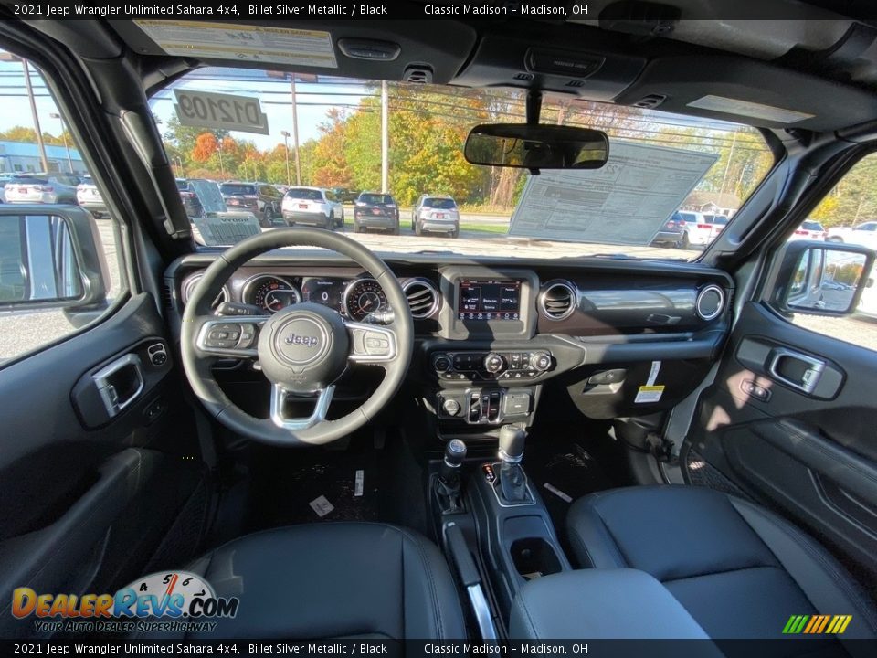 2021 Jeep Wrangler Unlimited Sahara 4x4 Billet Silver Metallic / Black Photo #4