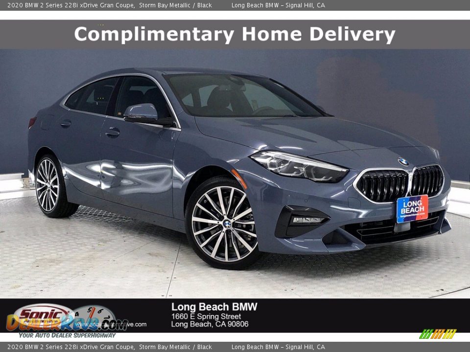 2020 BMW 2 Series 228i xDrive Gran Coupe Storm Bay Metallic / Black Photo #1