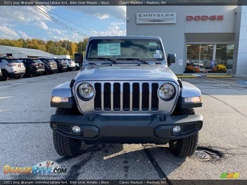 2021 Jeep Wrangler Unlimited Sahara 4x4 Billet Silver Metallic / Black Photo #7