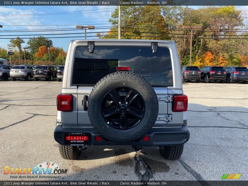 2021 Jeep Wrangler Unlimited Sahara 4x4 Billet Silver Metallic / Black Photo #10