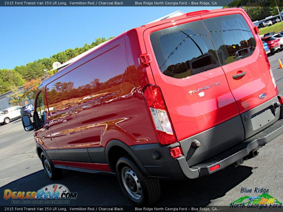 2015 Ford Transit Van 350 LR Long Vermillion Red / Charcoal Black Photo #25