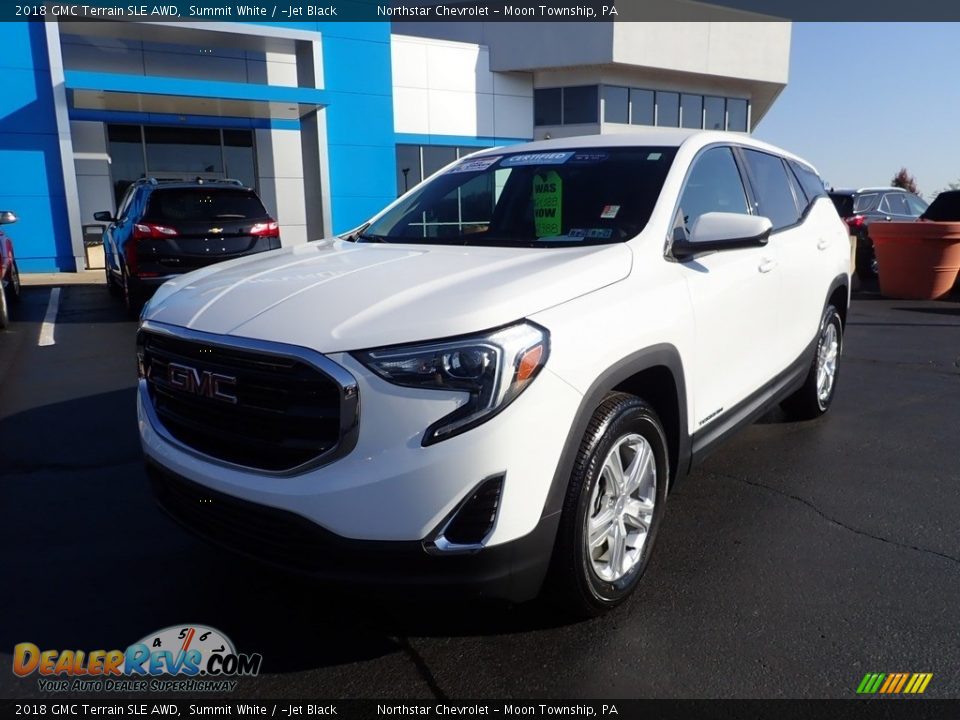 2018 GMC Terrain SLE AWD Summit White / ­Jet Black Photo #2