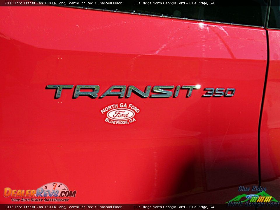 2015 Ford Transit Van 350 LR Long Vermillion Red / Charcoal Black Photo #26